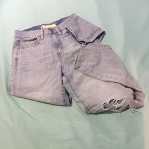 💙🤍 EUC Womens Sol Size 0 Lightwash Distressed Skinny Jeans True to Size Denim